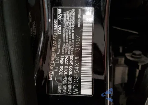 2008 Mercedes-Benz C 300 из США, поврежденный, VIN WDDGF54X18F131907